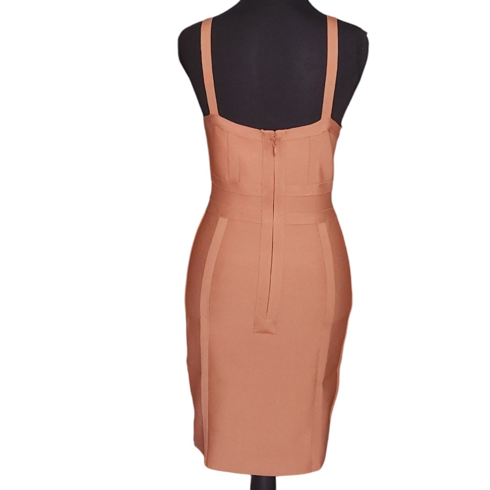 Charlotte Russe Sweetheart Bandage Bodycon Dress Y2K Medium Baddie NWOT - Picture 3 of 4